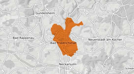 Mietspiegelkarte Bad Friedrichshall